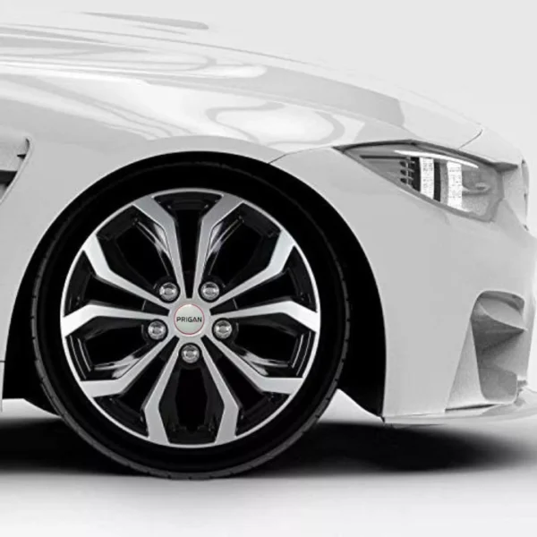 13 Inch, Black Silver Wheel Cover Wheel Cap Universal Model (Set of 4 Pcs) - Image 3