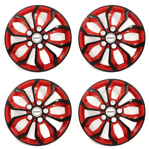 Black Red 12 Inch Wheel Cover Wheel Cap Universal Model (Press Fitting)