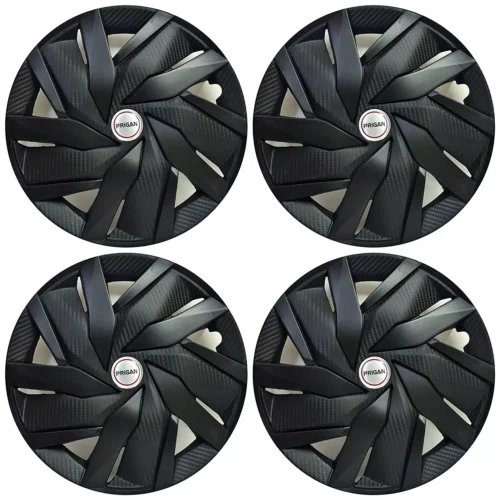 Universal 13 Inch Matte Black Wheel Cover (Set of 4 Pcs)