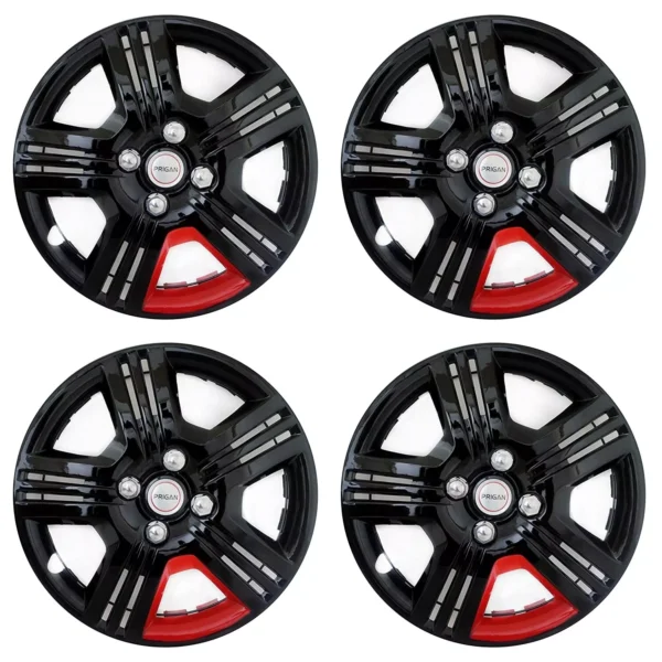 Brand New Universal Black Red 12 Inch Wheel Cover Wheel Cap - Image 4