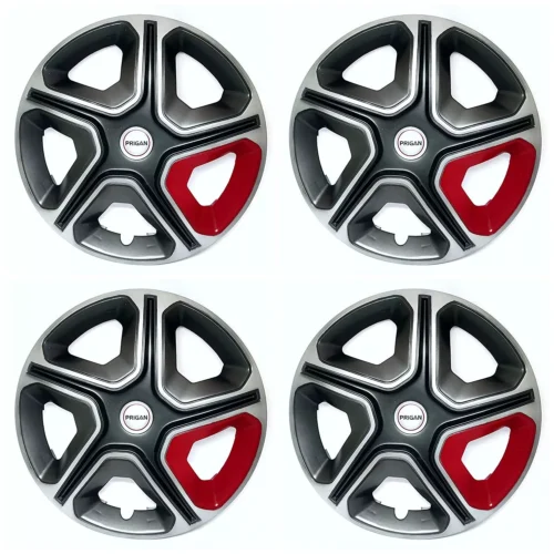 Black Silver Red 12 Inch Universal Wheel Cover for All 12 Inch Cars Wheel Cap