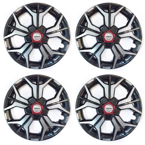 13 Inch Grey Silver Universal Wheel Cover for All 13 Inch Cars (Set of 4 Pcs)