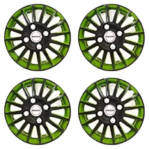 Black Green 15 Inch Wheel Cover (Set of 4Pc)(Press Fitting)(Camry Green)