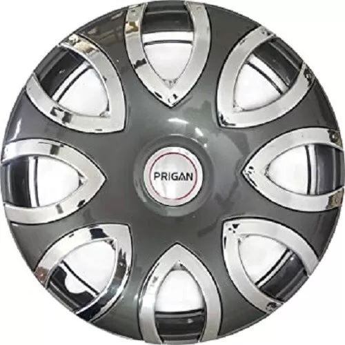 Chrome Deluxe Grey (Size 13, Inch) Wheel Cover/Wheel Cap Universal(Set of 4Pc)