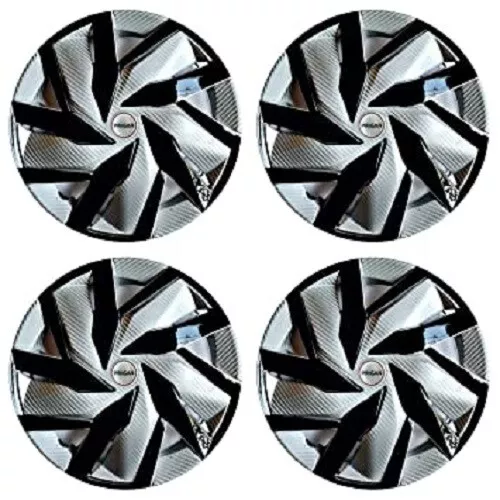 14 Inch Universal Silver Black Wheel Cover (Set of 4Pc) (Press Fitting) Eagle DC