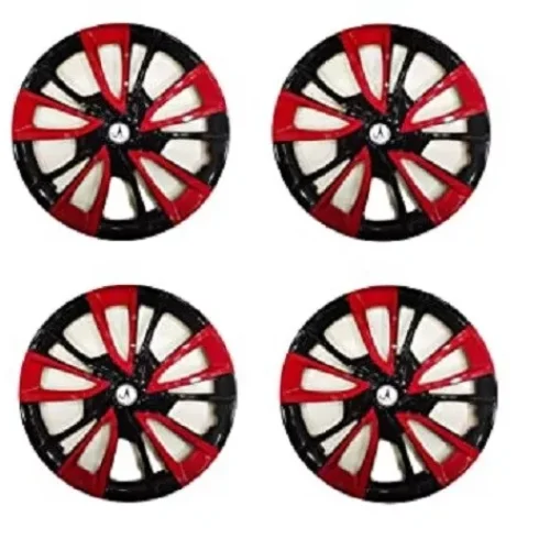 Car Wheel Cover/Caps Red and Black Colour 17 inches for mahindra Scorpio 4 Pc