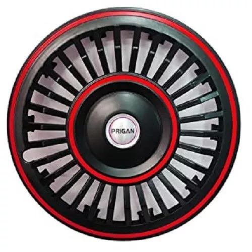 Black Red 13 Inch Wheel Cover/Wheel Cap, Universal Model Set of 4 pcs