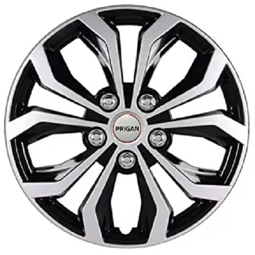 17 INCH Silver Black Wheel Cover (Set of 4Pc)(Press Fitting) Model- Vision DC 17