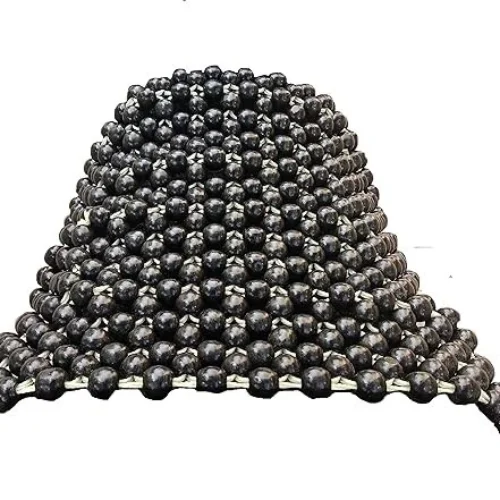 Universal Fit BS Wooden Black Beads Bike Seat Cover Cushion For Royal Enfield
