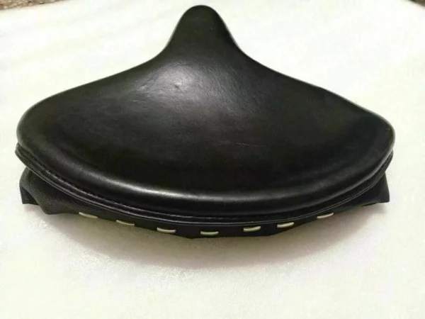 Fit For HARLEY KNUCKLEHEAD FLATHEAD BLACK LEATHERITE POLICE SOLO SEAT - Image 7