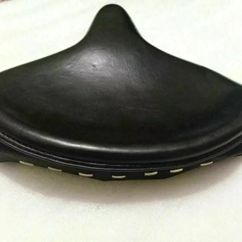 Fit For HARLEY KNUCKLEHEAD FLATHEAD BLACK LEATHERITE POLICE SOLO SEAT