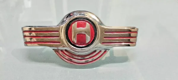 Fit For HINDUSTAN, AMBASSADOR CHROME BONNET RED BADGE - Image 5