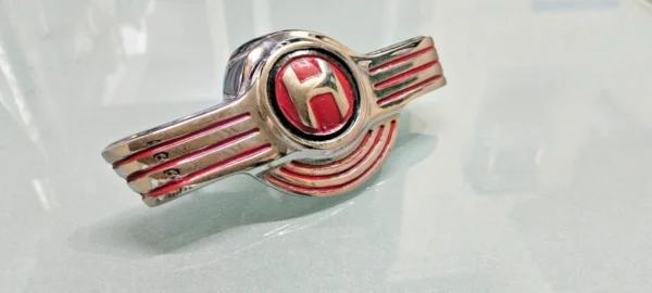 Fit For HINDUSTAN, AMBASSADOR CHROME BONNET RED BADGE - Image 3