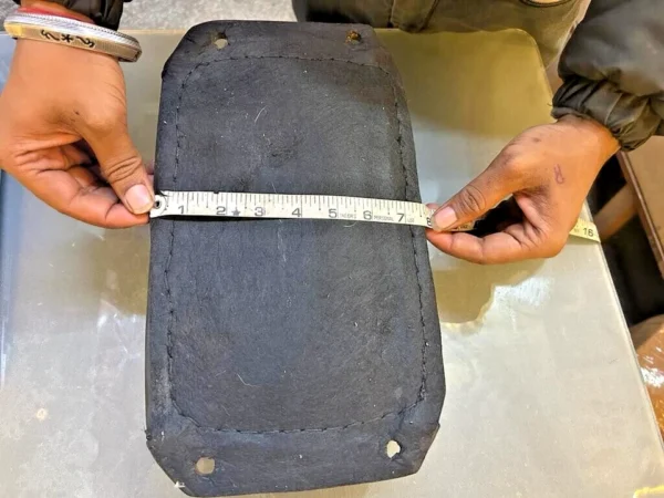 Tuck And Roll Bates Style Seat For Motorcycles Real Leather White + Pad - Image 3
