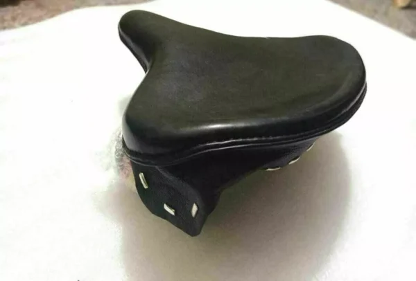 Fit For HARLEY KNUCKLEHEAD FLATHEAD BLACK LEATHERITE POLICE SOLO SEAT - Image 4