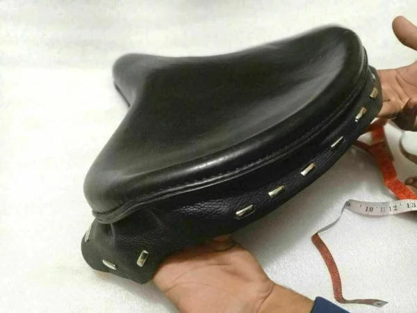 Fit For HARLEY KNUCKLEHEAD FLATHEAD BLACK LEATHERITE POLICE SOLO SEAT - Image 10